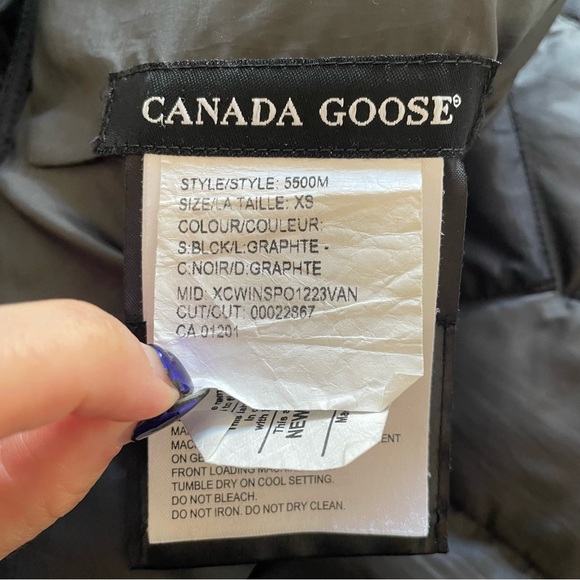 Canada Goose Men's Brookvale Down Black Quilted Packable Puffer Jacket Size XS - Picture 11 of 12